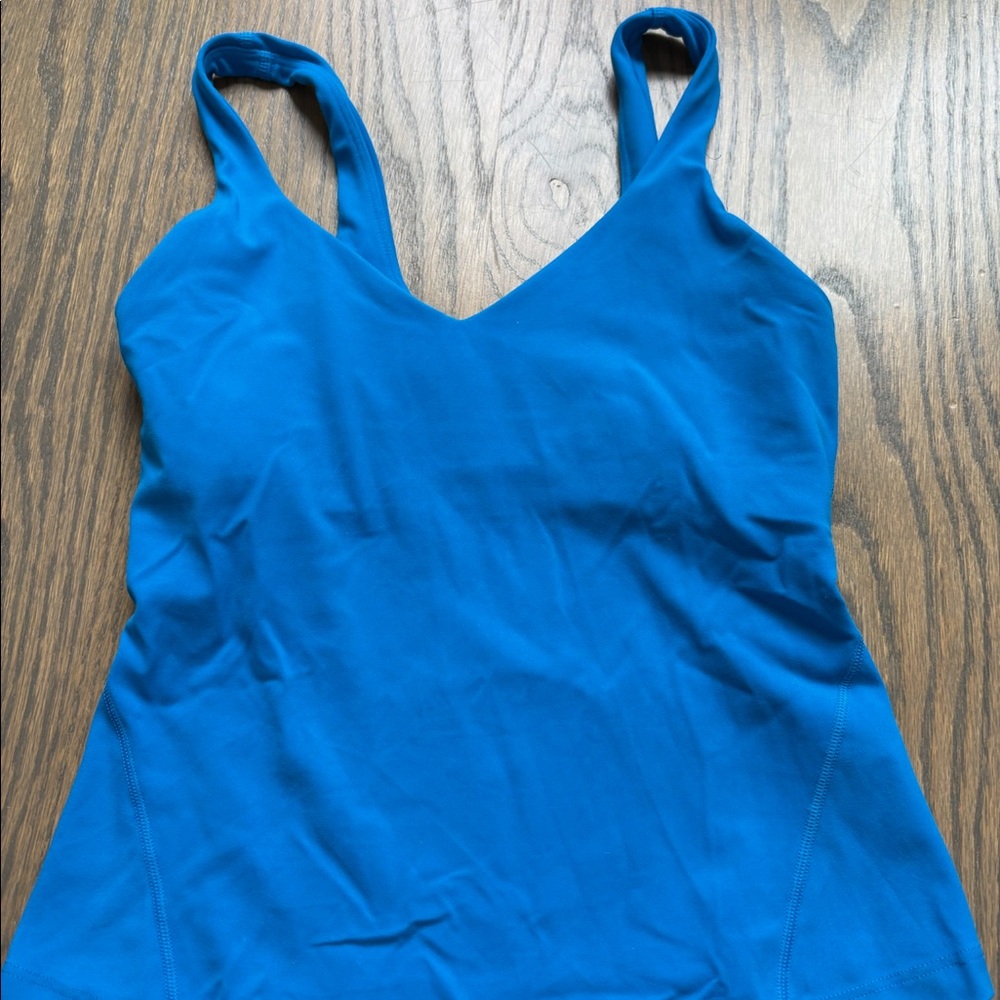 LULU-LEMON blue full length align tank